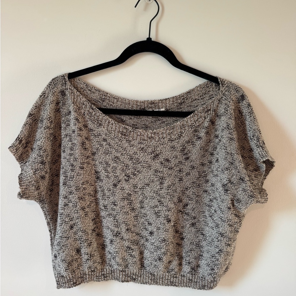 Moth Black and Gray Knit Sweater